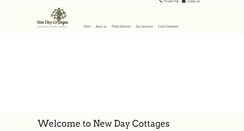 Desktop Screenshot of newdaycottages.com