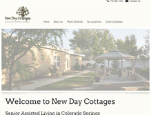 Tablet Screenshot of newdaycottages.com